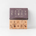 CouldNook Natural Beech Wood Stamp Set - Aesthetic Digital Imprint Series
