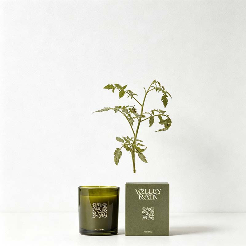CouldNook Glass Jar Scented Candle - Foil Emblem And Dark Lidded Vessel