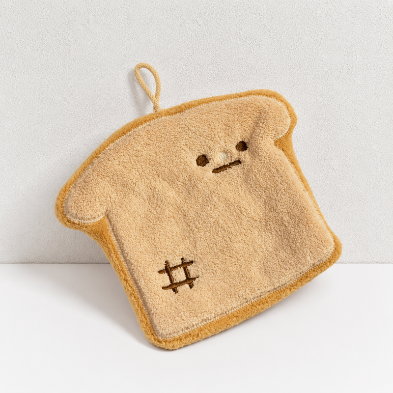 CouldNook Plush Hanging Hand Towel - Bakery Character Shapes