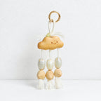 CouldNook Layered Seed Shell Bag Charm - Loop Clasp Attachment