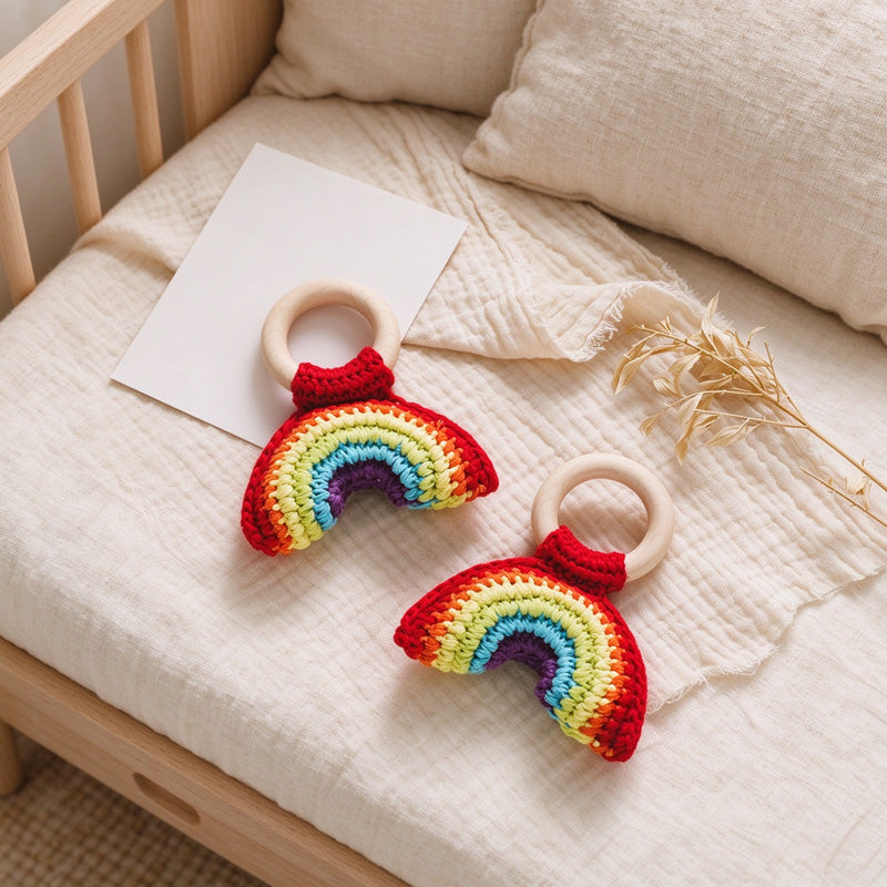 Crochet Fruit Rattle in Lemon Banana and Pear