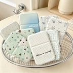 CouldNook Folding Compact Mirror - Printed Padded Stand Cover