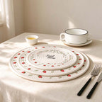 CouldNook Printed Rope Table Mat - Strawberry Floral