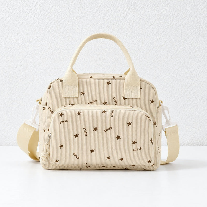 CouldNook Patterned Lunch Bag - Carry Handles and Shoulder Strap