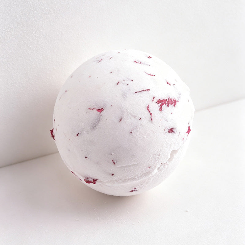 CouldNook Milk Rose Bath Bomb - Petal Speckled Sphere
