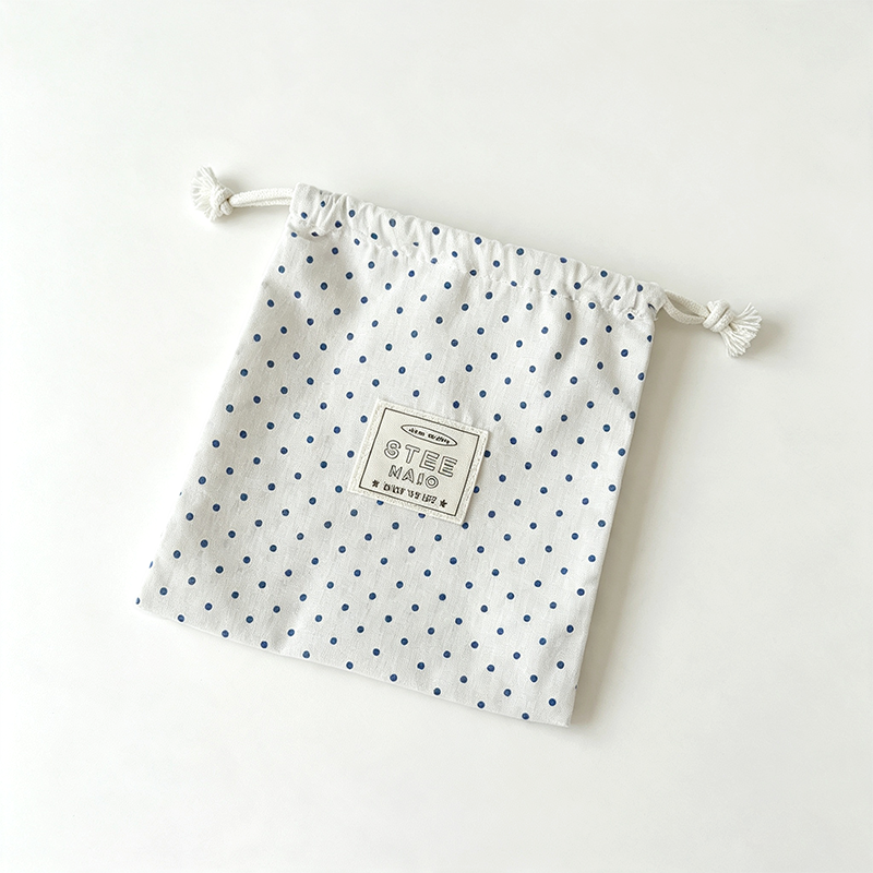 CouldNook Polka Dot Drawstring Organizer Bag - Light Household Accent