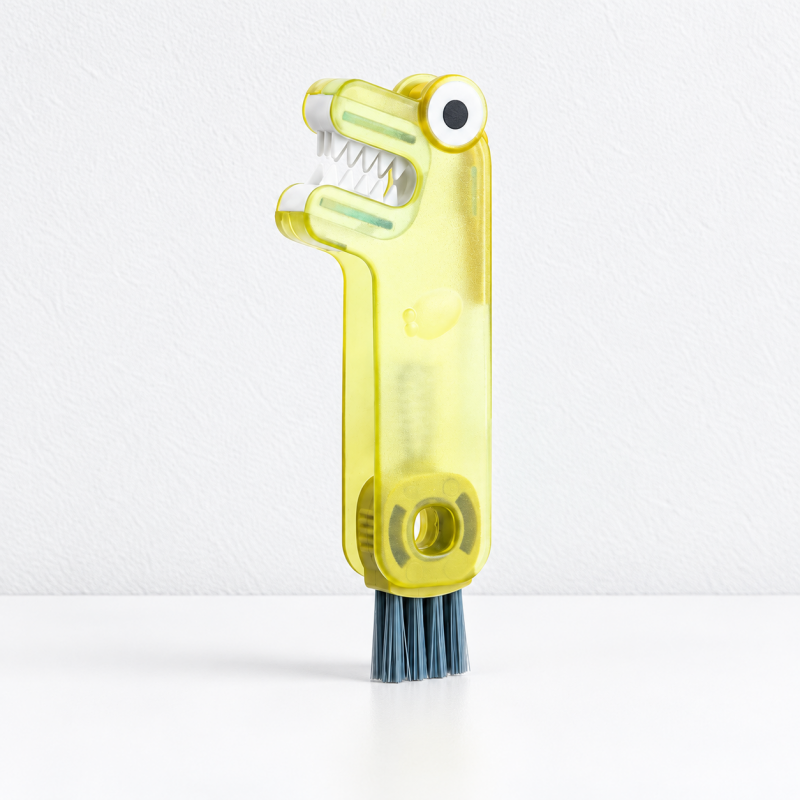 CouldNook Dinosaur Cup Lid Brush - Four Cleaning Tools In One Body