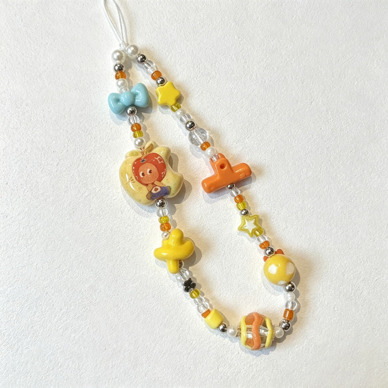 CouldNook Apple Star Figure Phone Charm - Loop Cord Attachment