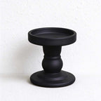 CouldNook Glass Pedestal Candle Holder - Tiered Stem And Separate Candle Options