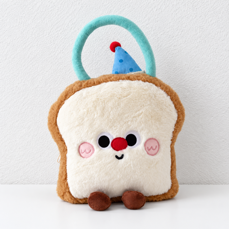 CouldNook Bakery Cushion Blanket - Food-Shaped Pouch And Loop Carry Handle