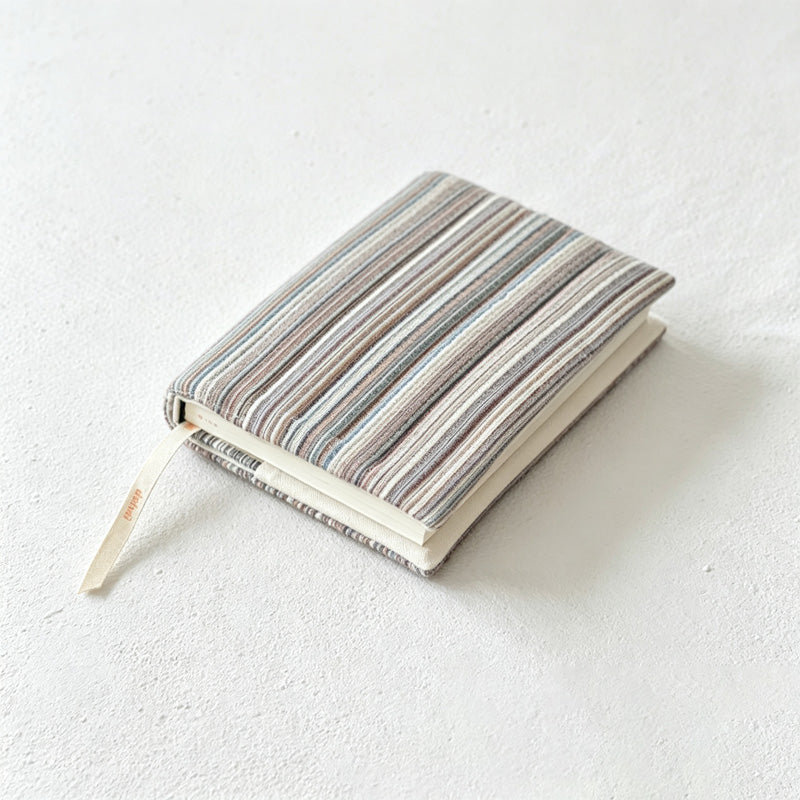 CouldNook Fabric Book Cover - Fine Stripes and Flexible Wrap Design