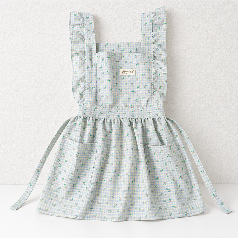 CouldNook Gingham Apron - Full and Half-Length Floral Styles