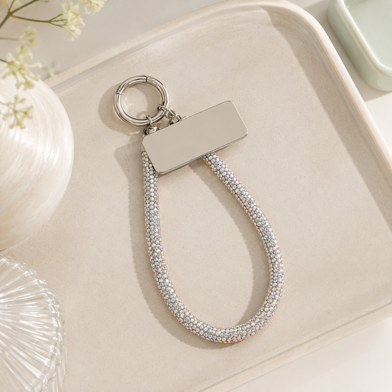 CouldNook Rhinestone Phone Charm - Crystal Wrist Lanyard