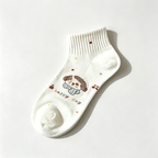 CouldNook Mixed Pattern Crew Socks - Everyday Character Accent