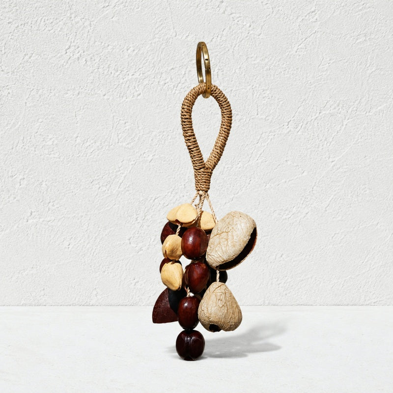 CouldNook Natural Seed Shell Hanging Charm - Braided Loop