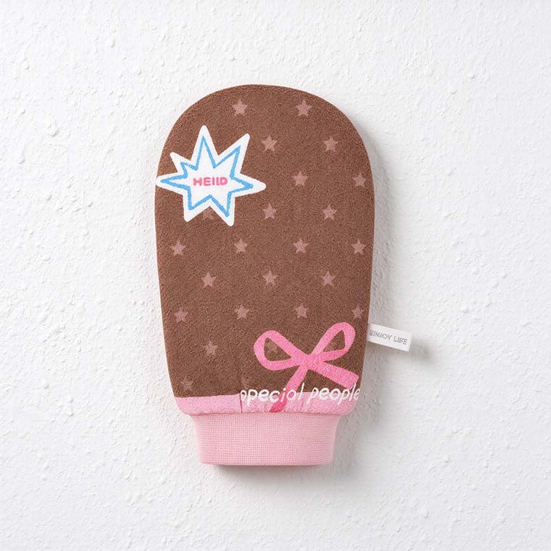 CouldNook Bath Mitt - Star and Stripe Prints plus Bow Details