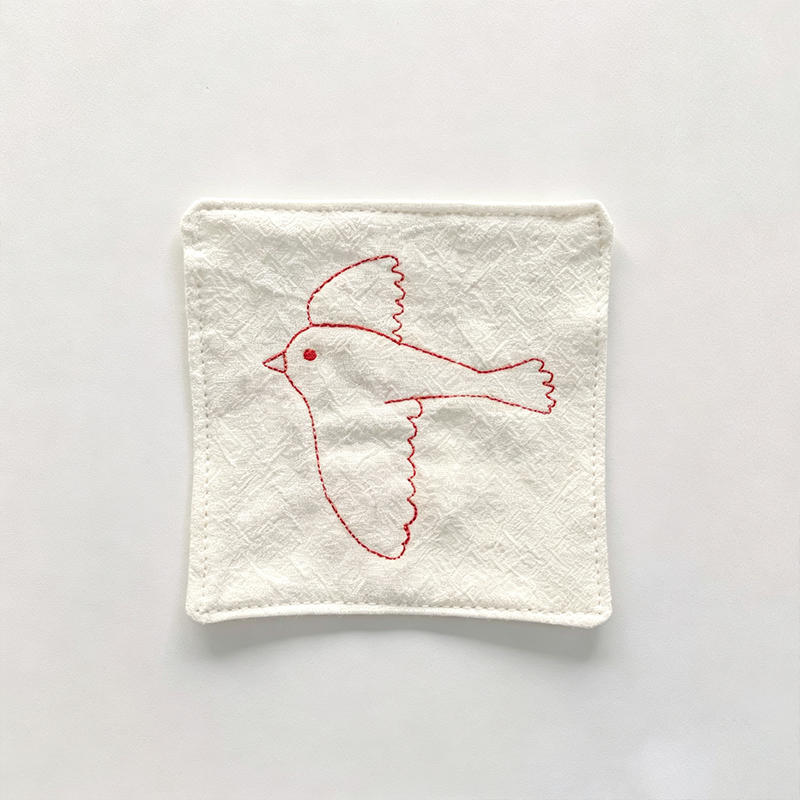 CouldNook Minimal Stitch Drink Coaster - Warm Table Accent