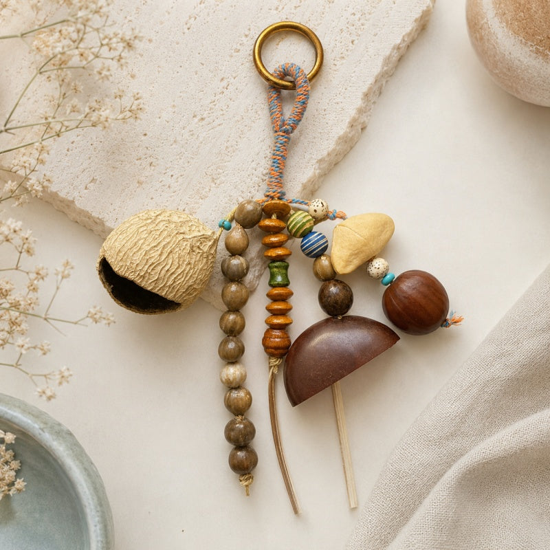 CouldNook Seed-Look Cluster Bag Charm - Loop Clasp Attachment
