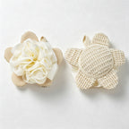 CouldNook Double Sided Bath Scrubber - Textured Flower Pouf