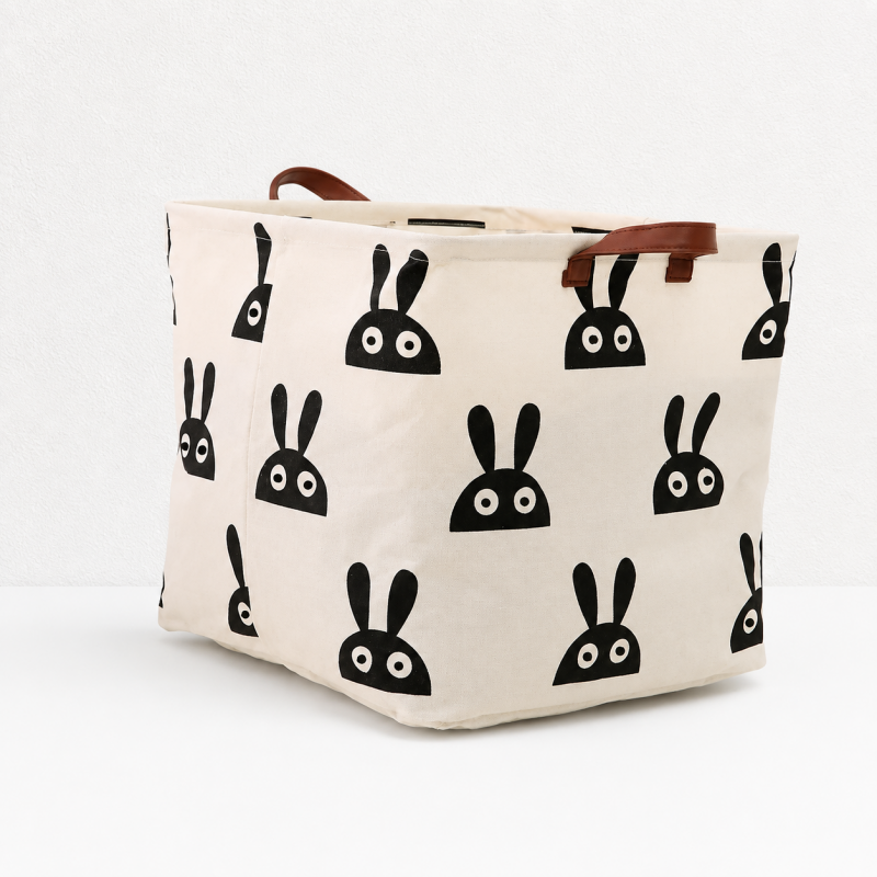CouldNook Foldable Storage Bin - Graphic Handle Pattern Options