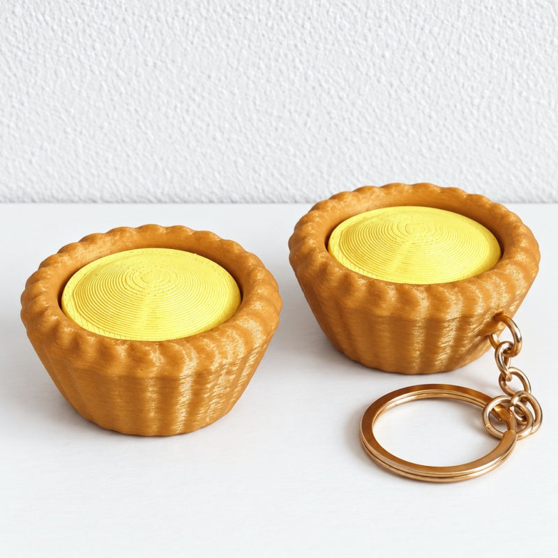 CouldNook Bakery Clicker Keychain - Bread Shapes And Pressable Tops