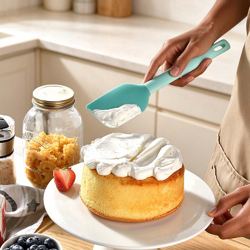CouldNook Baking Spatula - Broad Head and Contrasting Handle Colors