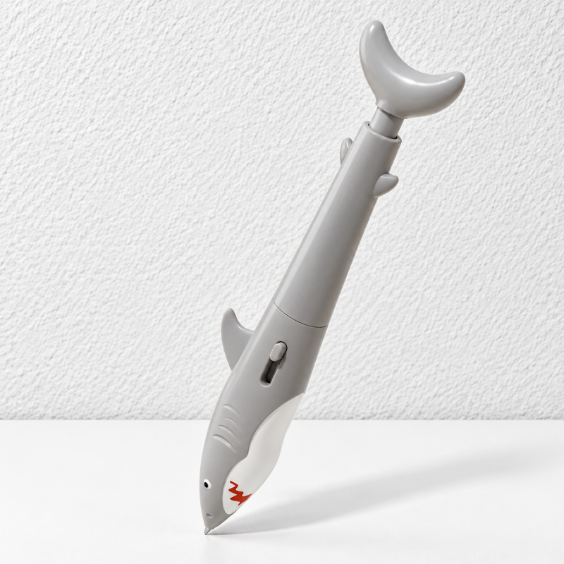 CouldNook Shark Ballpoint Pen - Water-Squirting Tail and Retractable Writing Point