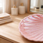CouldNook Shell Jewelry Dish - Ribbed Fan Shape