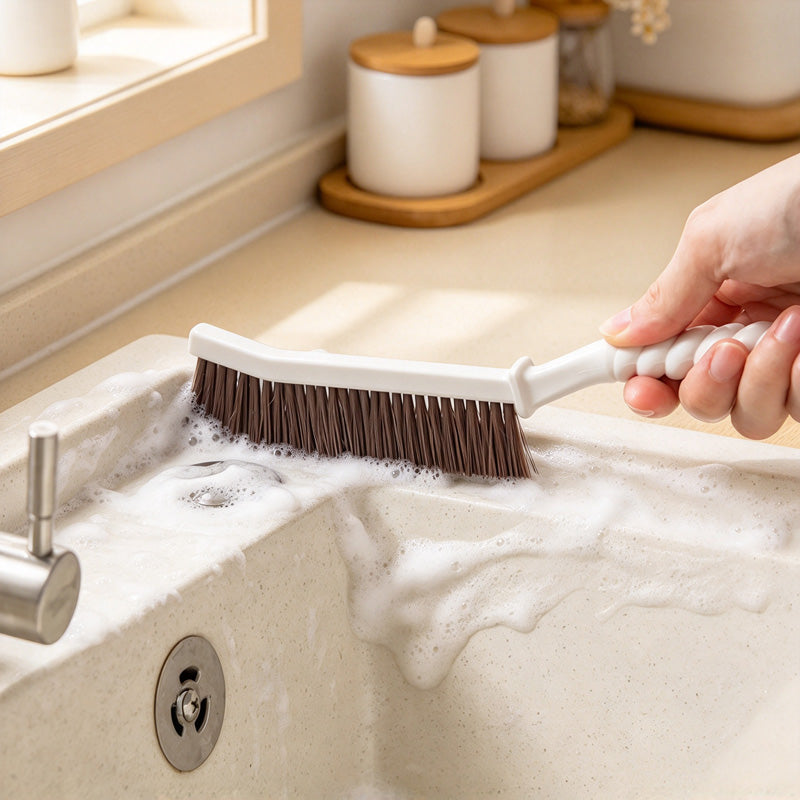 CouldNook Crevice Brush - Angled Head and Textured Long Grip