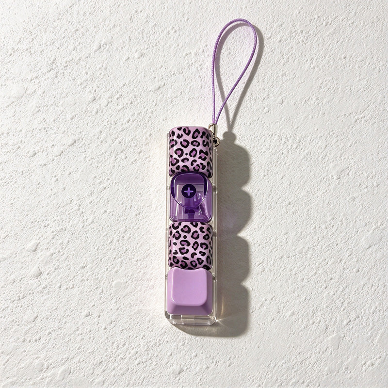 CouldNook Clicker Keychain - Leopard Patterned Keycaps