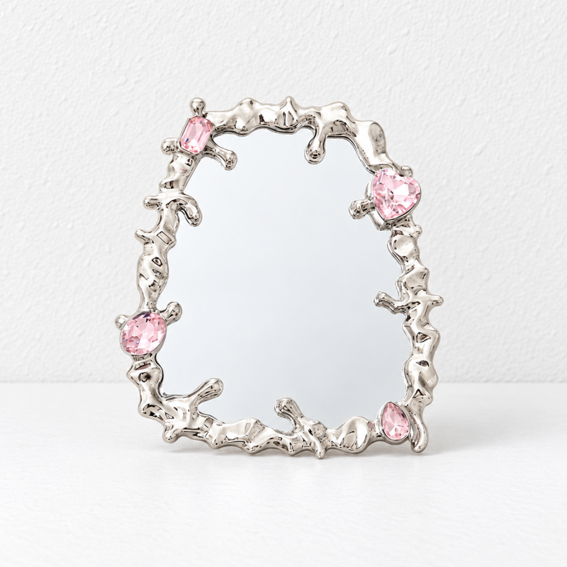 CouldNook Decorative Mirror Accessory - Sculpted Outlines And Ornamental Border Designs