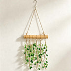 CouldNook Wood Bar Crystal Suncatcher - Star Bead Strands