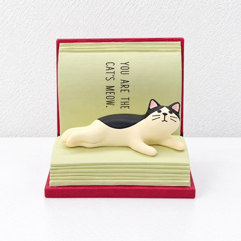 CouldNook Cat Phone Stand - Resting Figures and Book or Bakery Shapes