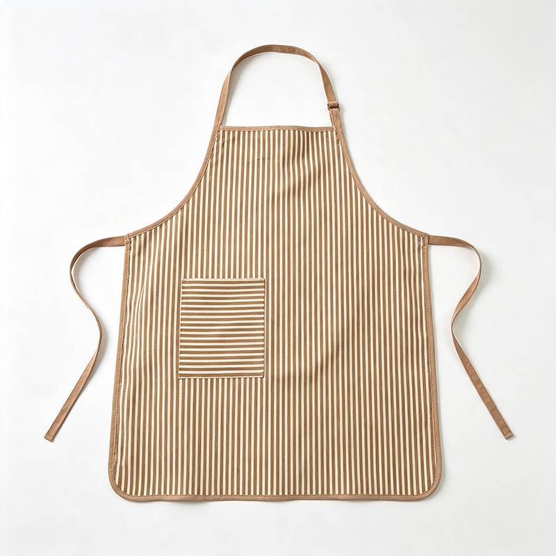 CouldNook Striped Bib Apron - Bright Piped Kitchen Cover