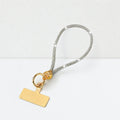 CouldNook Rhinestone Heart Phone Wristlet - Metallic Charm Connector