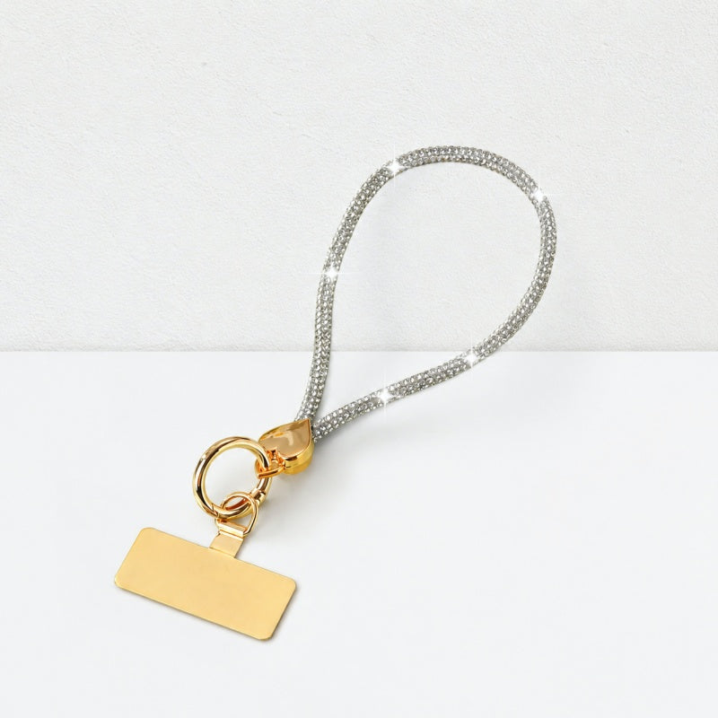CouldNook Rhinestone Heart Phone Wristlet - Metallic Charm Connector