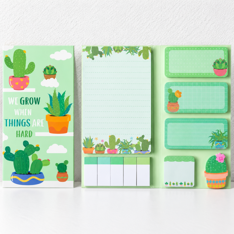CouldNook Themed Sticky Note Set - Illustrated Combination Pack