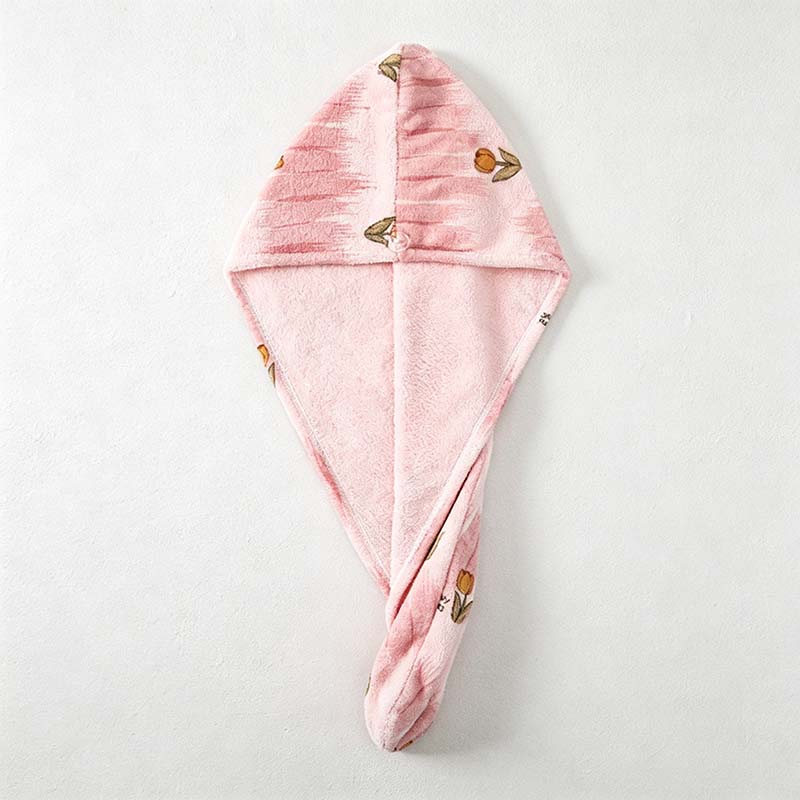 CouldNook Coral Fleece Hair Towel Wrap - Assorted Decorative Styles