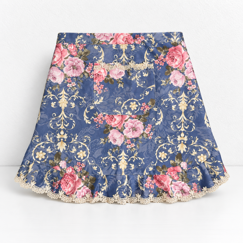 CouldNook Floral Kitchen Apron - Soft Floral Pattern Kitchen Wear