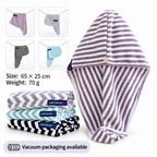 CouldNook Hair Drying Turban - Stripes And Chevrons