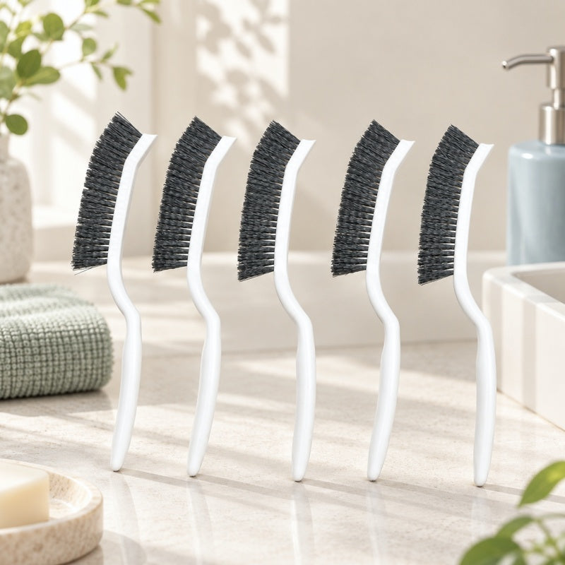 CouldNook Long Handle Crevice Brush - Curved Firm Bristles