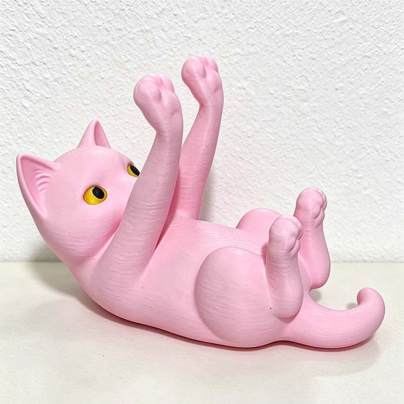 CouldNook Cat Phone Stand - Reclining Raised Paws