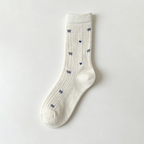 CouldNook Bow Embroidered Crew Socks - Gentle Outfit Accent
