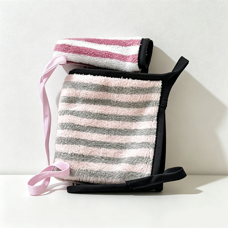 CouldNook Coral Fleece Hanging Hand Towel - Absorbent Kitchen Hand Cloth