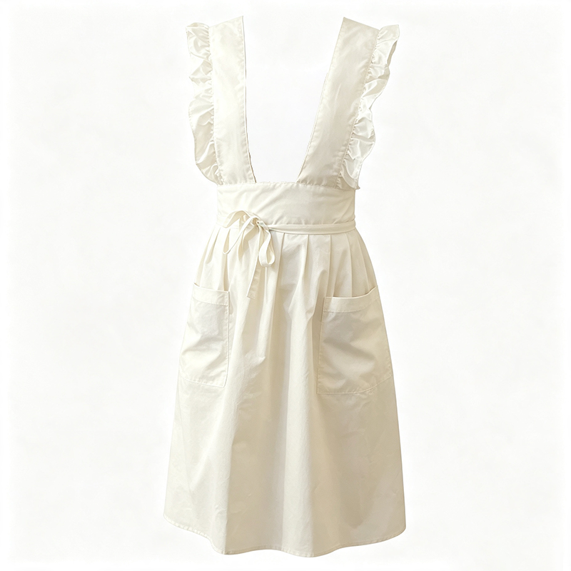 CouldNook Ruffle Strap Apron - Simple Full Kitchen Coverage