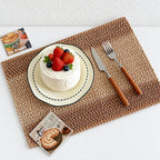 CouldNook Woven Placemat - Rectangular Shape and Fringed Border