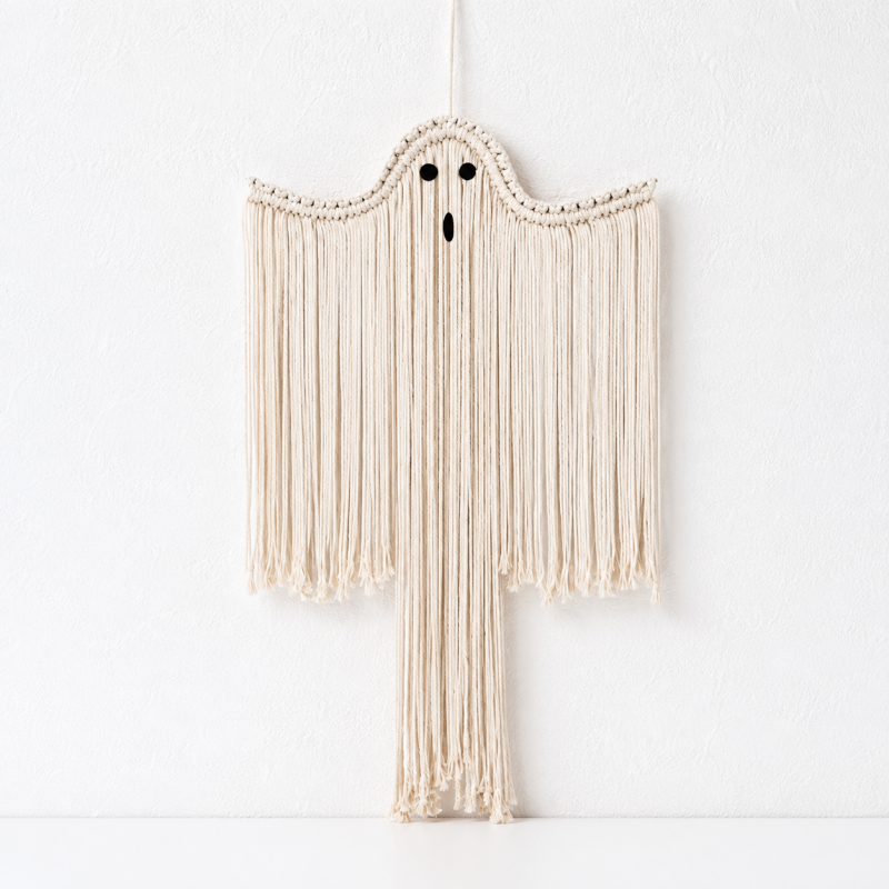 CouldNook Halloween Cotton Rope Wall Hanging - Fringed Character Designs