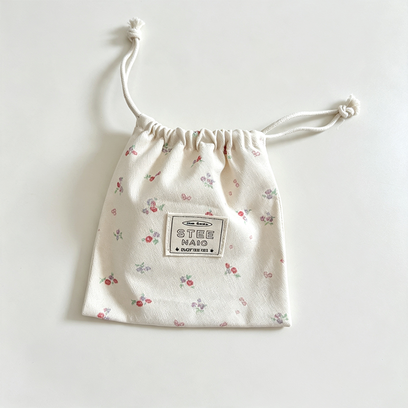 CouldNook Botanical Drawstring Pouch Organizer Bag - Relaxed Daily Helper