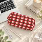 CouldNook Plaid Cosmetic Pouch - Boxy Profile and Side Tabs