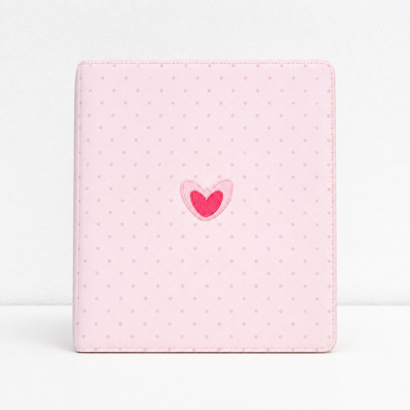 CouldNook Pink Heart Candy Embroidered Patch - Iron-On Motif Collection